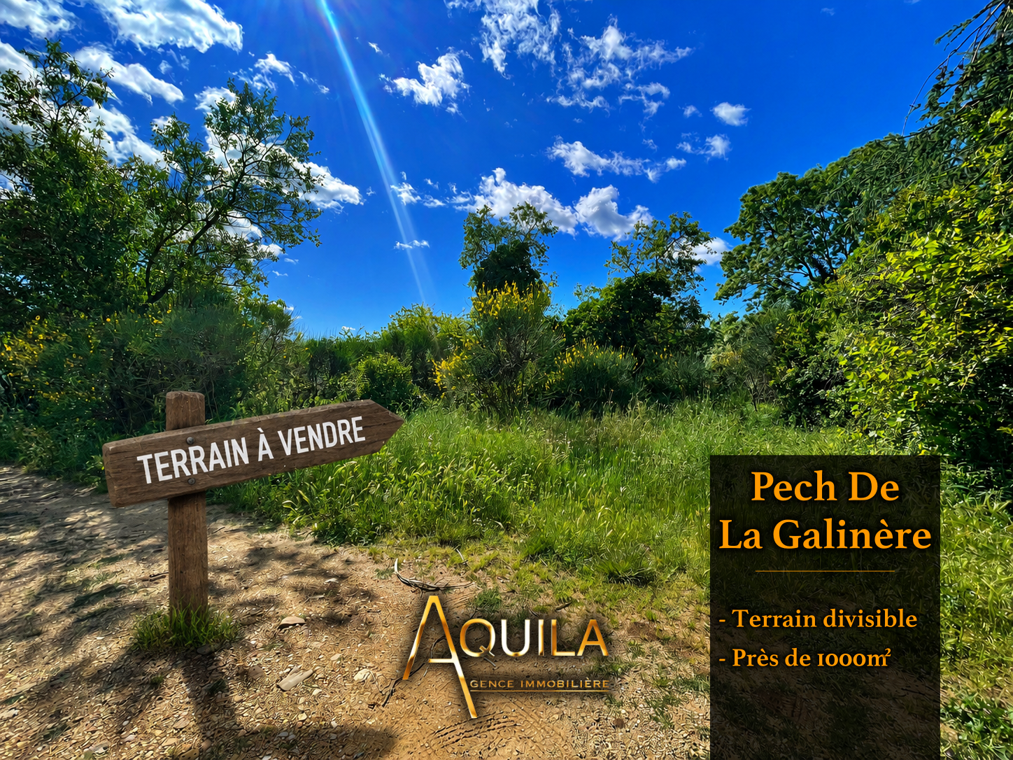 ** Terrain Divisible - Pech De La Galinière **